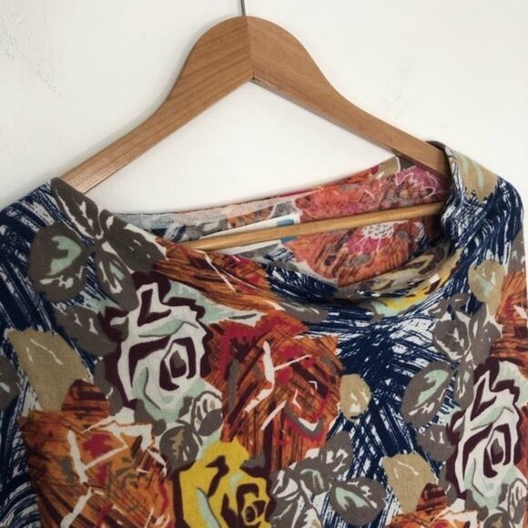 Anthropologie Sparrow Autumn Leaves Dolman Sweater Size Small - Picture 4 of 11
